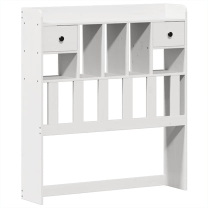 Bedframe zonder matras massief grenenhout wit 90x200 cm