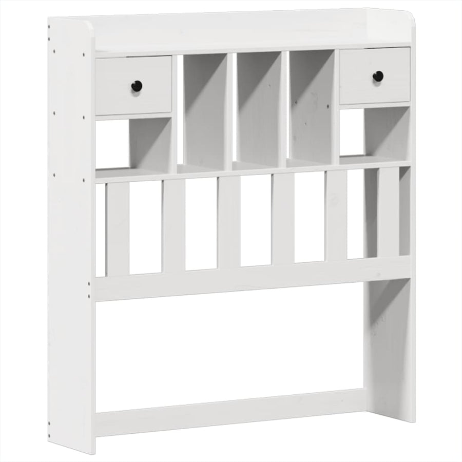 Bedframe zonder matras massief grenenhout wit 90x200 cm