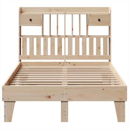 Bedframe zonder matras massief grenenhout 135x190 cm