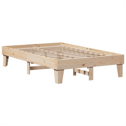 Bedframe zonder matras massief grenenhout 135x190 cm