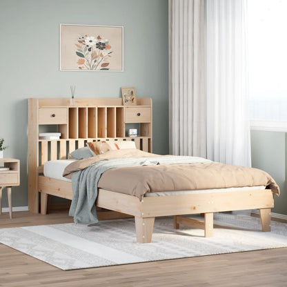 Bedframe zonder matras massief grenenhout 135x190 cm