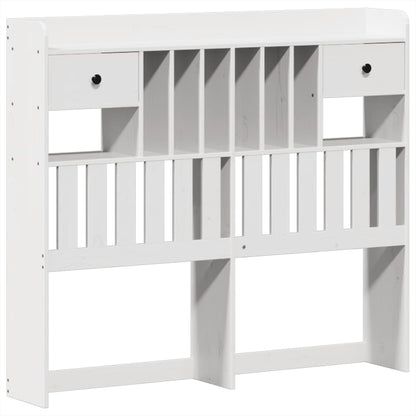 Bedframe zonder matras massief grenenhout wit 135x190 cm