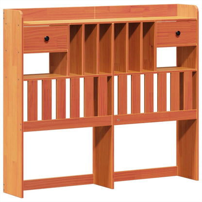 Bedframe zonder matras massief grenenhout wasbruin 135x190 cm