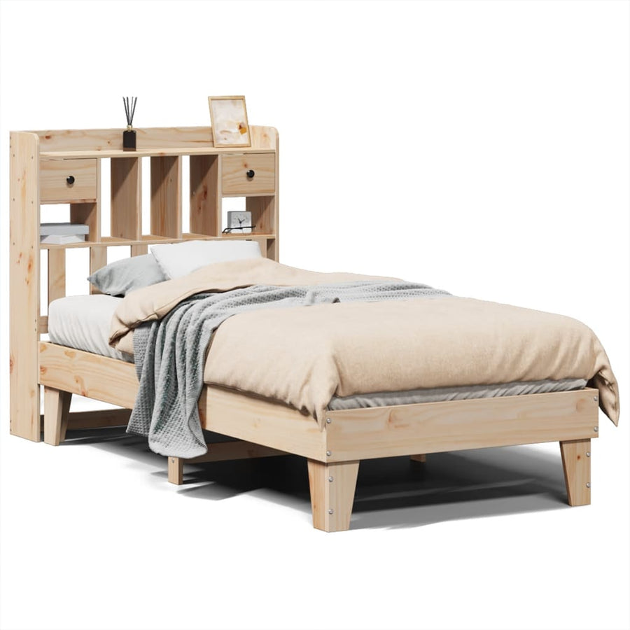 Bedframe zonder matras massief grenenhout 90x190 cm