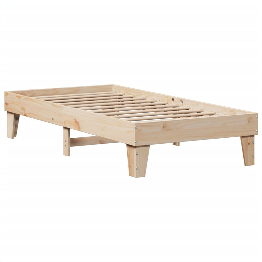 Bedframe zonder matras massief grenenhout 90x190 cm