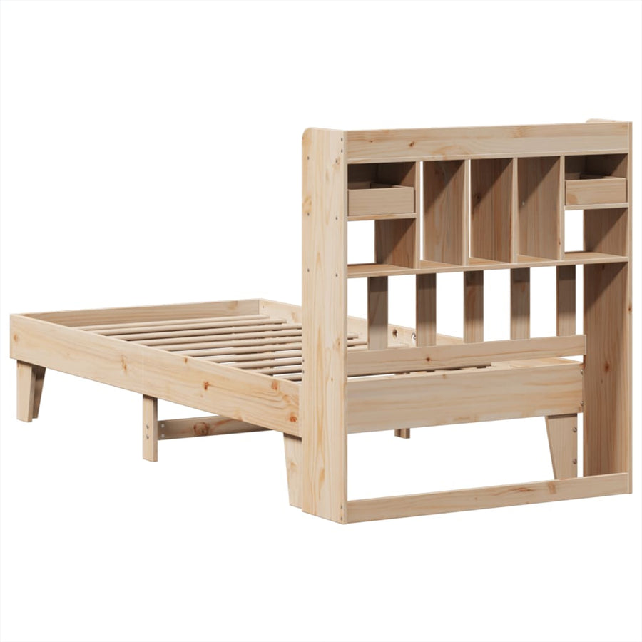 Bedframe zonder matras massief grenenhout 90x190 cm