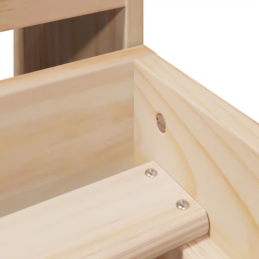 Bedframe zonder matras massief grenenhout 90x190 cm