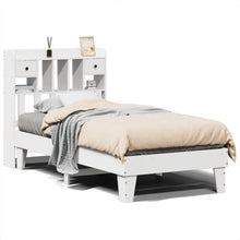 Bedframe zonder matras massief grenenhout wit 90x190 cm
