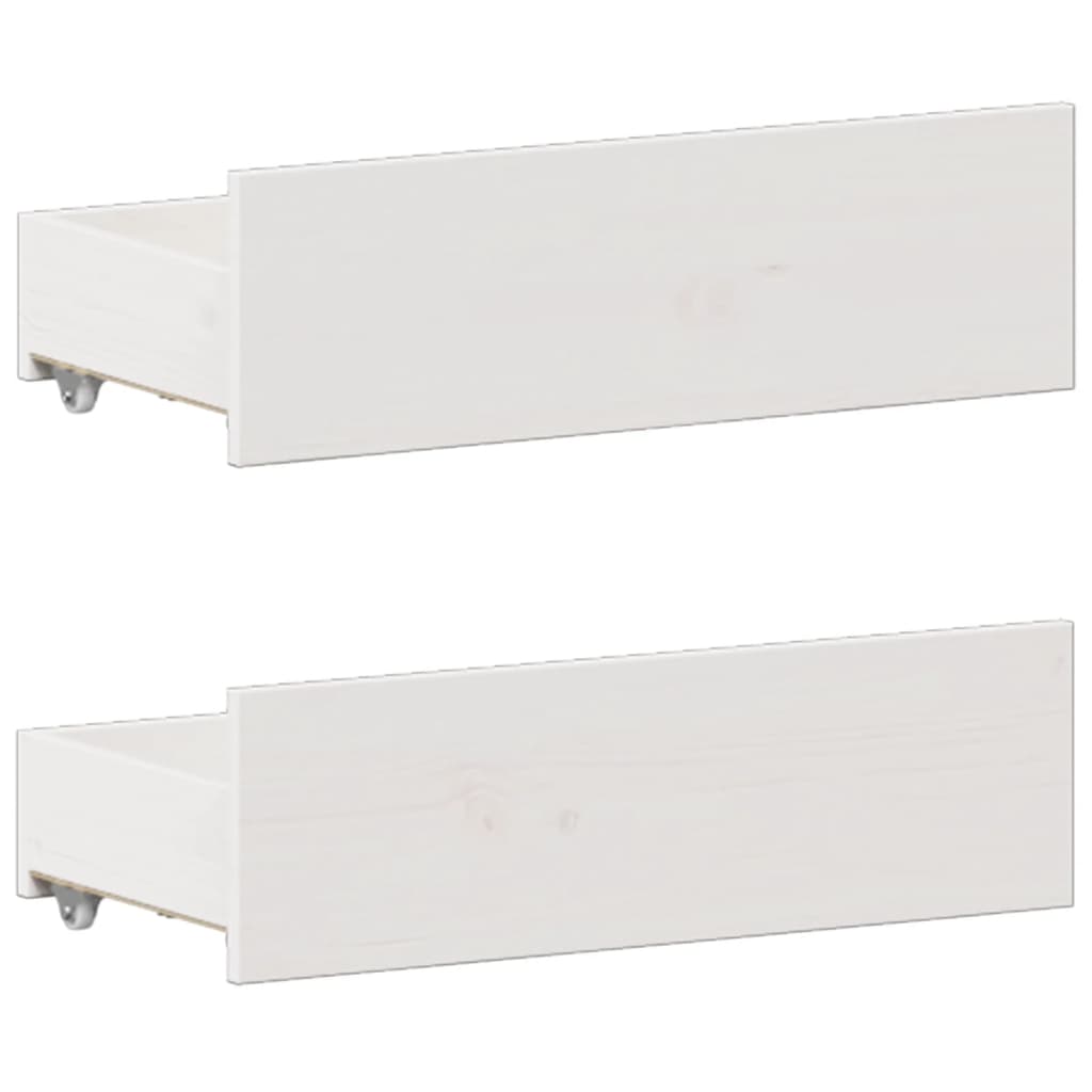 Bed Met Boekenkast Zonder Matras Grenenhout 180 x 200 cm Wit