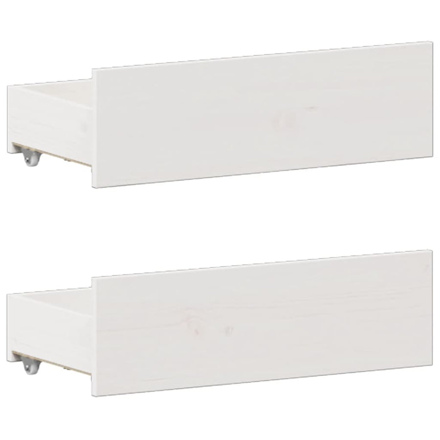 Bed Met Boekenkast Zonder Matras Grenenhout 180 x 200 cm Wit
