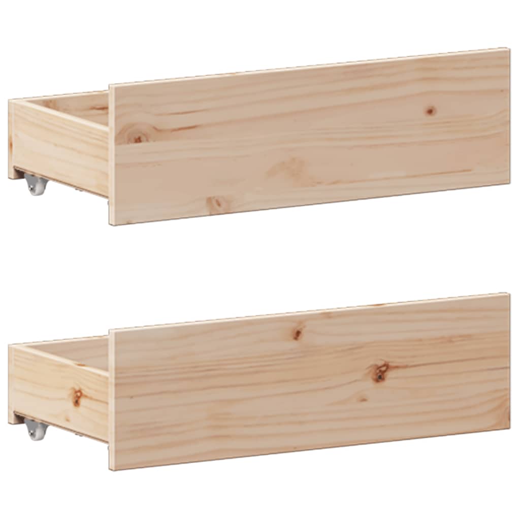 Bed met boekenkast zonder matras massief grenenhout 150x200 cm