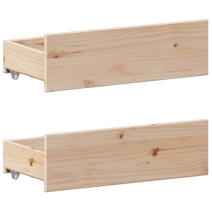 Bed met boekenkast zonder matras massief grenenhout 150x200 cm