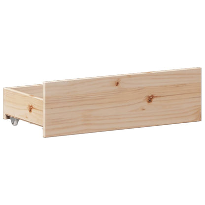 Bed met boekenkast zonder matras massief grenenhout 150x200 cm