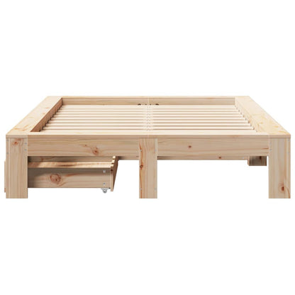 Bedframe zonder matras massief grenenhout 120x200 cm