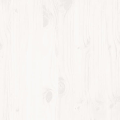 Bedframe zonder matras massief grenenhout wit 140x200 cm