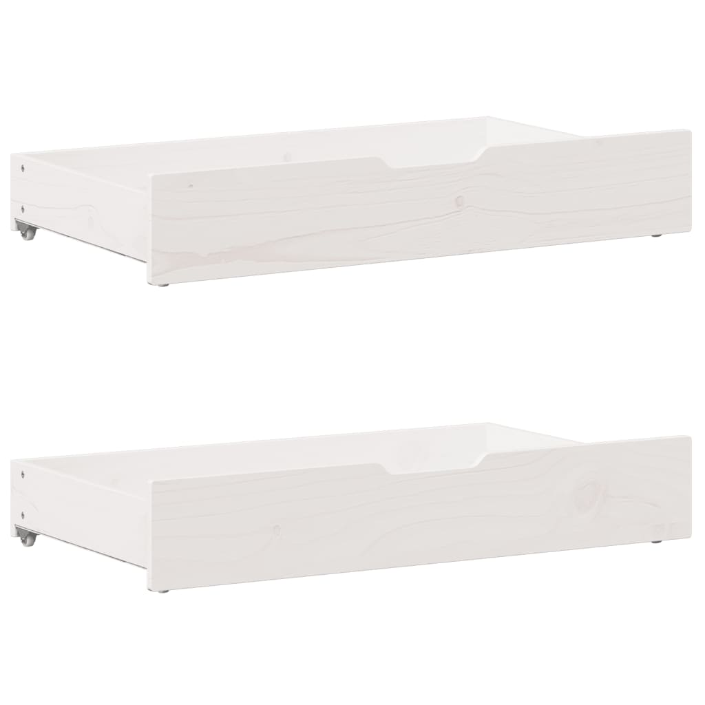 Bedframe zonder matras massief grenenhout wit 200x200 cm
