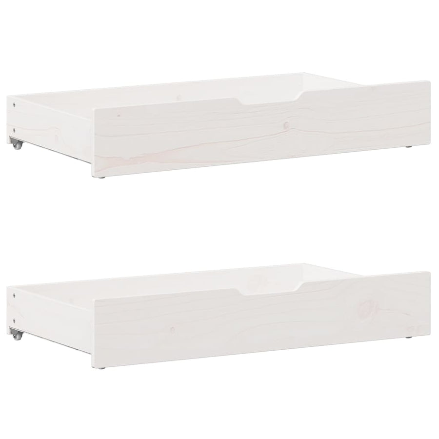 Bedframe zonder matras massief grenenhout wit 180x200 cm