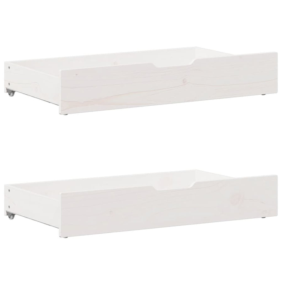 Bedframe zonder matras massief grenenhout wit 140x200 cm