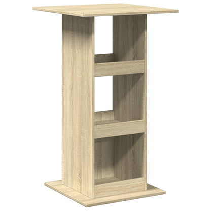 Bartafel met opbergruimte 60x60x102 cm hout sonoma eikenkleurig