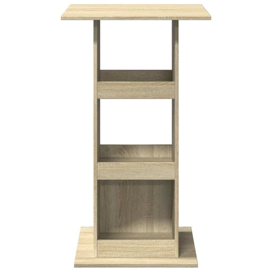 Bartafel met opbergruimte 60x60x102 cm hout sonoma eikenkleurig