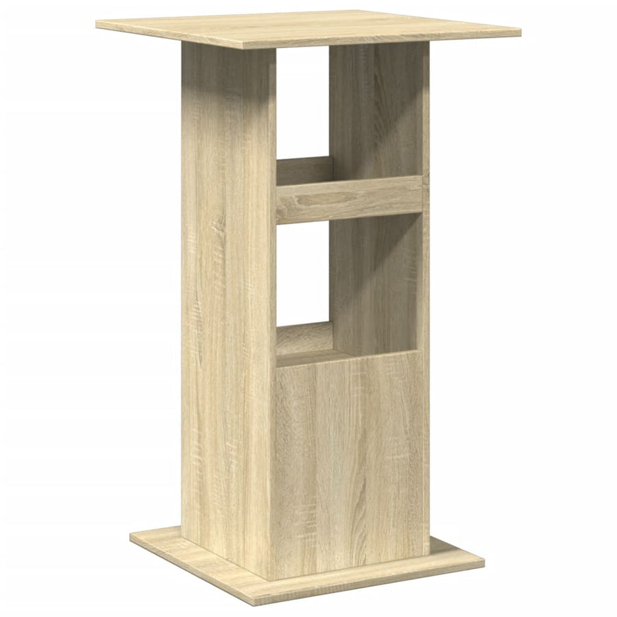 Bartafel met opbergruimte 60x60x102 cm hout sonoma eikenkleurig