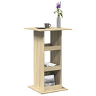 Bar Table with Storage 60x60x102 cm Sonoma Oak