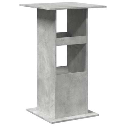 Bartafel met opbergruimte 60x60x102 cm bewerkt hout betongrijs