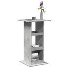 Bar Table with Storage 60x60x102 cm Engineered Wood Concrete Grey