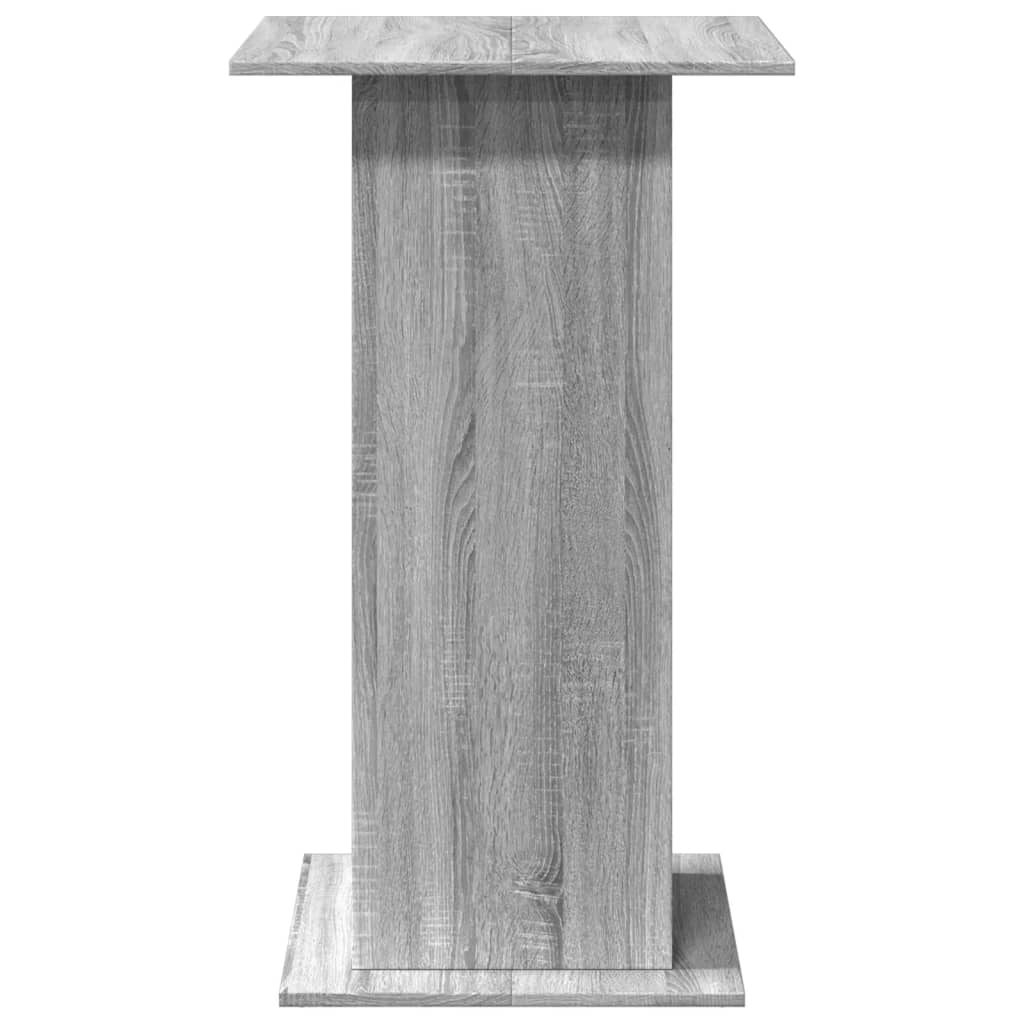 Bartafel met opbergruimte 60x60x102 cm hout grijs sonoma eiken