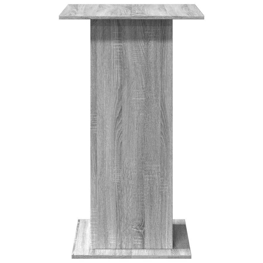 Bartafel met opbergruimte 60x60x102 cm hout grijs sonoma eiken