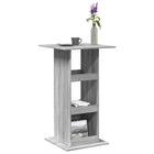 Bar Table with Storage 60x60x102 cm Wood Grey Sonoma Oak