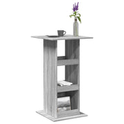 Bartafel 60x60x102 cm grijs sonoma eiken met opbergruimte
