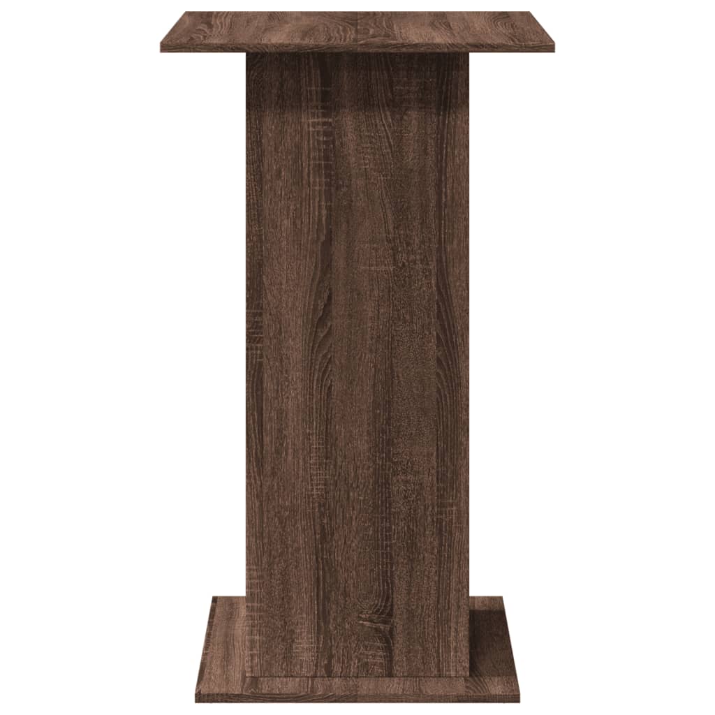 Bartafel met opbergruimte 60x60x102 cm hout bruin eikenkleur