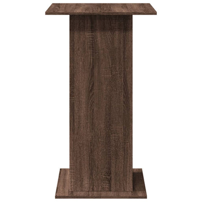 Bartafel met opbergruimte 60x60x102 cm hout bruin eikenkleur