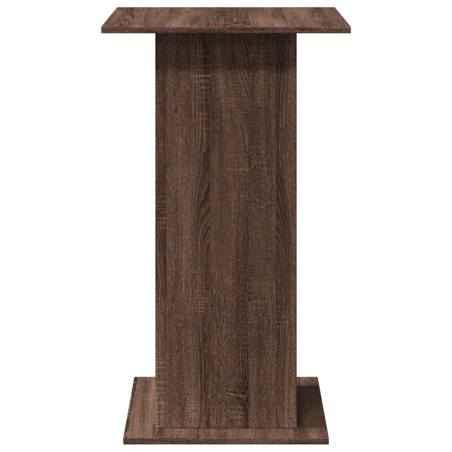 Bartafel met opbergruimte 60x60x102 cm hout bruin eikenkleur