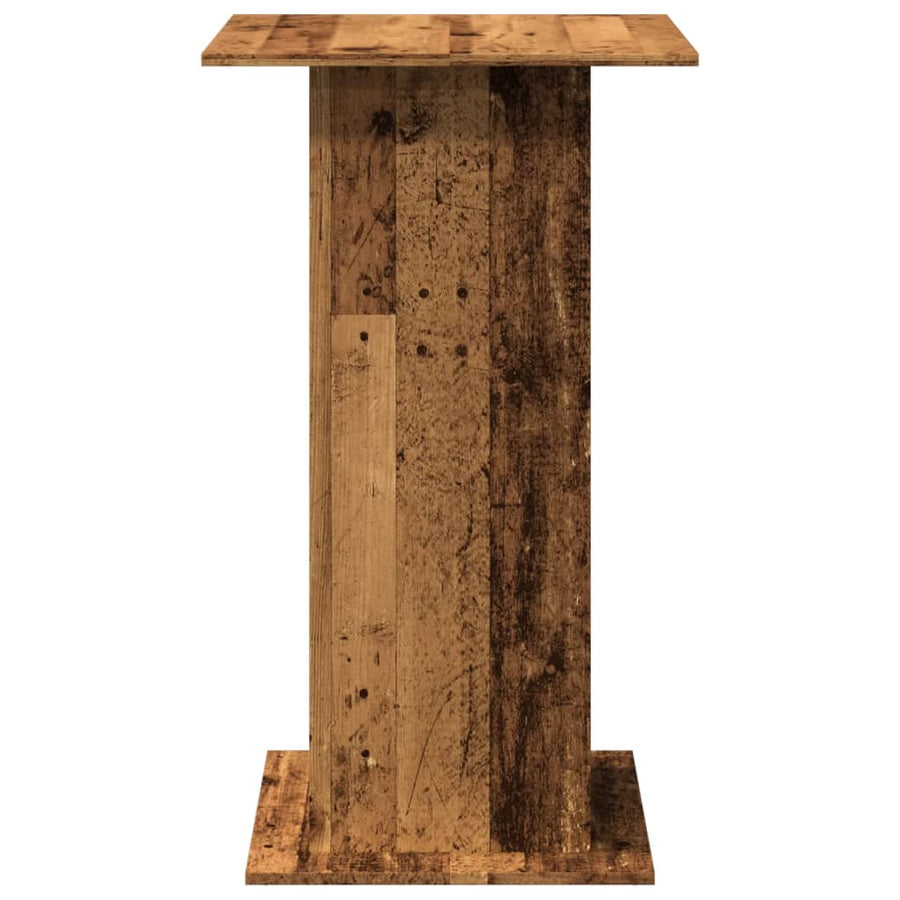 Bartafel met opbergruimte 60x60x102 cm hout oud houtkleur