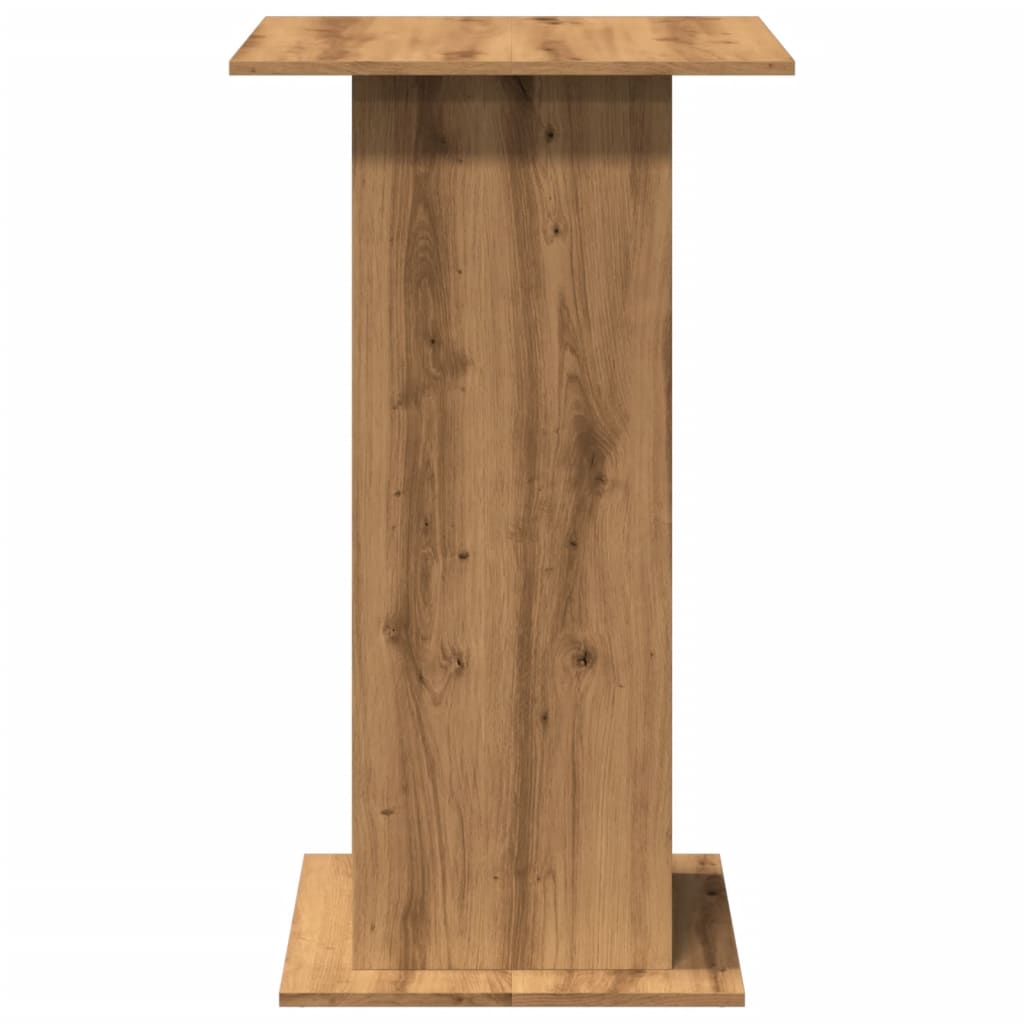 Bartafel Met Opbergruimte 60X60X102 Cm Hout Artisanaal Eiken artisanaal eikenkleurig