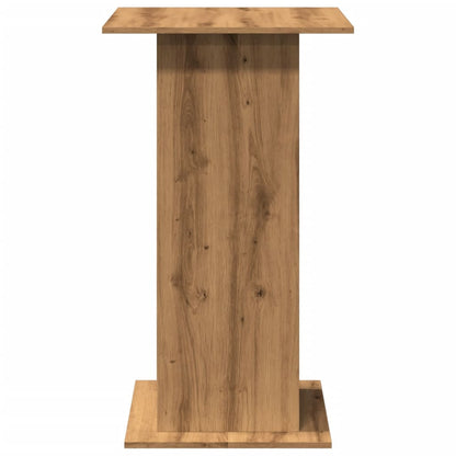 Bartafel Met Opbergruimte 60X60X102 Cm Hout Artisanaal Eiken artisanaal eikenkleurig