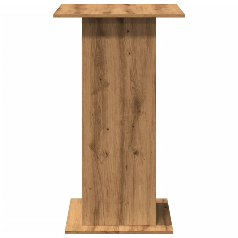 Bartafel Met Opbergruimte 60X60X102 Cm Hout Artisanaal Eiken artisanaal eikenkleurig
