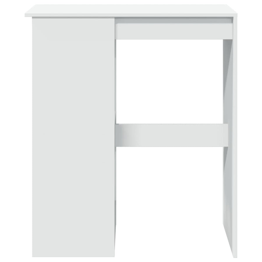 Bartafel met rekken 90x47,5x103,5 cm bewerkt hout wit