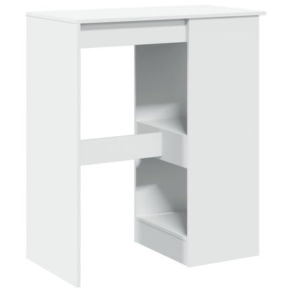 Bartafel met rekken 90x47,5x103,5 cm bewerkt hout wit