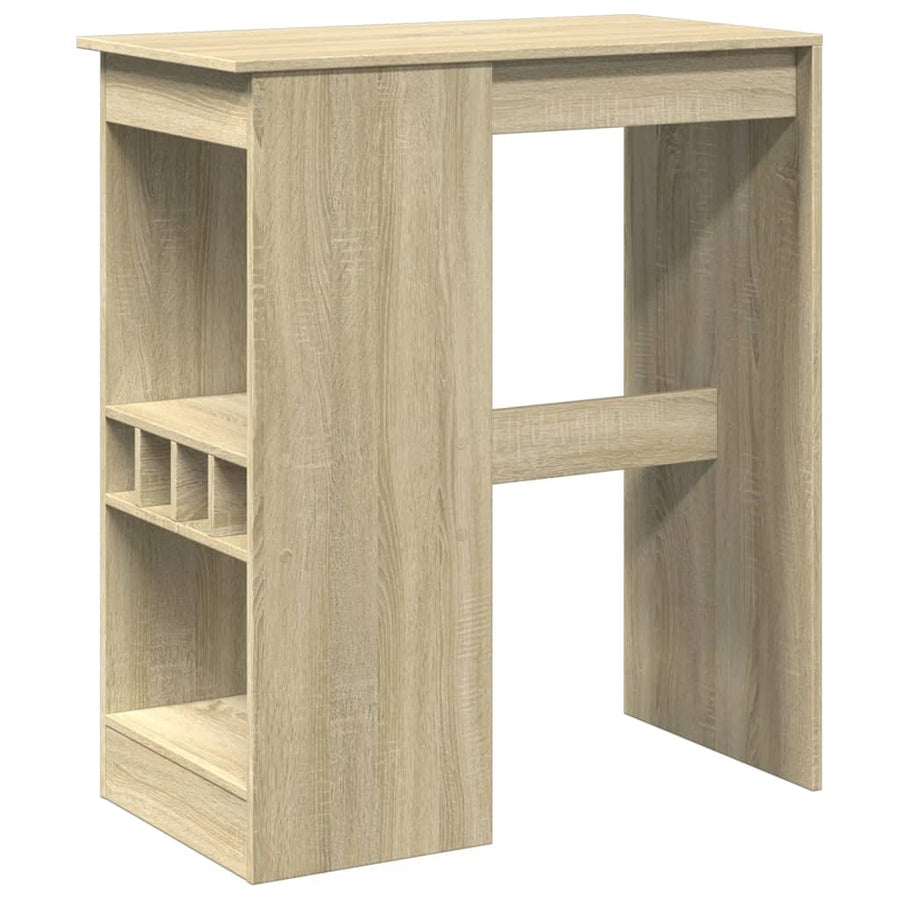 Bartafel met rekken 90x47,5x103,5 cm bewerkt hout sonoma eiken