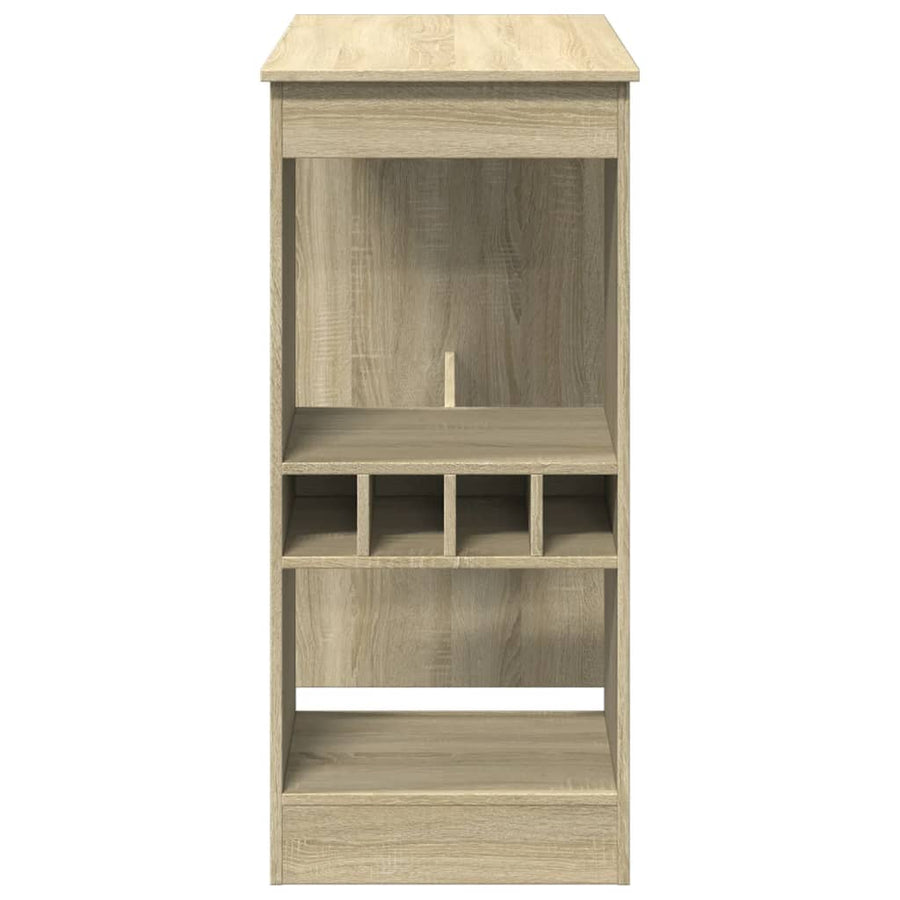 Bartafel met rekken 90x47,5x103,5 cm bewerkt hout sonoma eiken