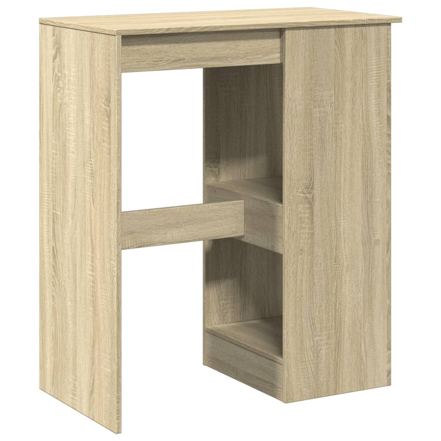 Bartafel met rekken 90x47,5x103,5 cm bewerkt hout sonoma eiken