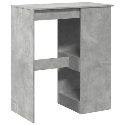 Bartafel met rekken 90x47,5x103,5 cm bewerkt hout betongrijs