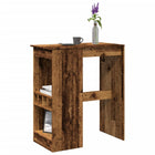 Bartafel met rekken 90x47,5x103,5 cm bewerkt hout