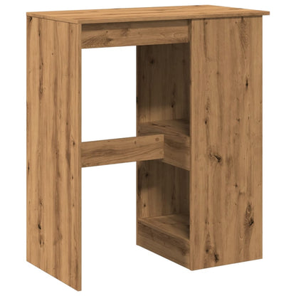 Bartafel met rekken 90x47,5x103,5 cm hout artisanaal eikenkleur