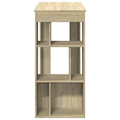 Bartafel met rekken 102x50x103,5 cm hout sonoma eikenkleur