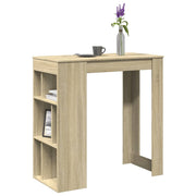 Bartafel met rekken 102x50x103,5 cm sonoma eiken