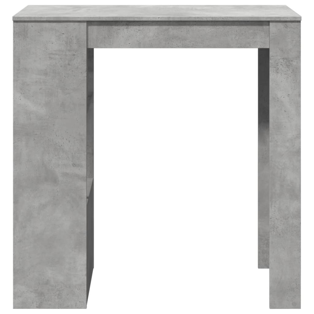 Bartafel met rekken 102x50x103,5 cm bewerkt hout betongrijs